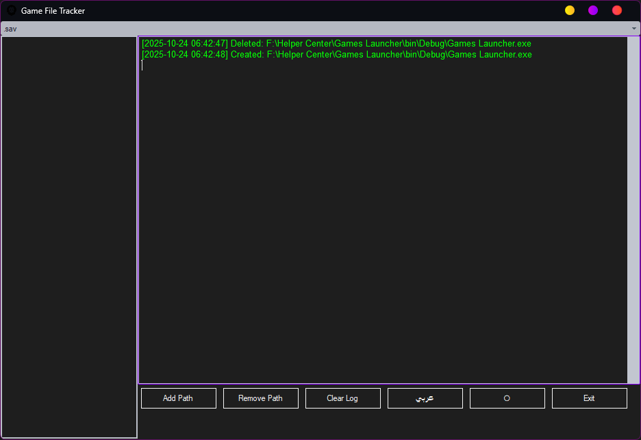 Game File Tracker
